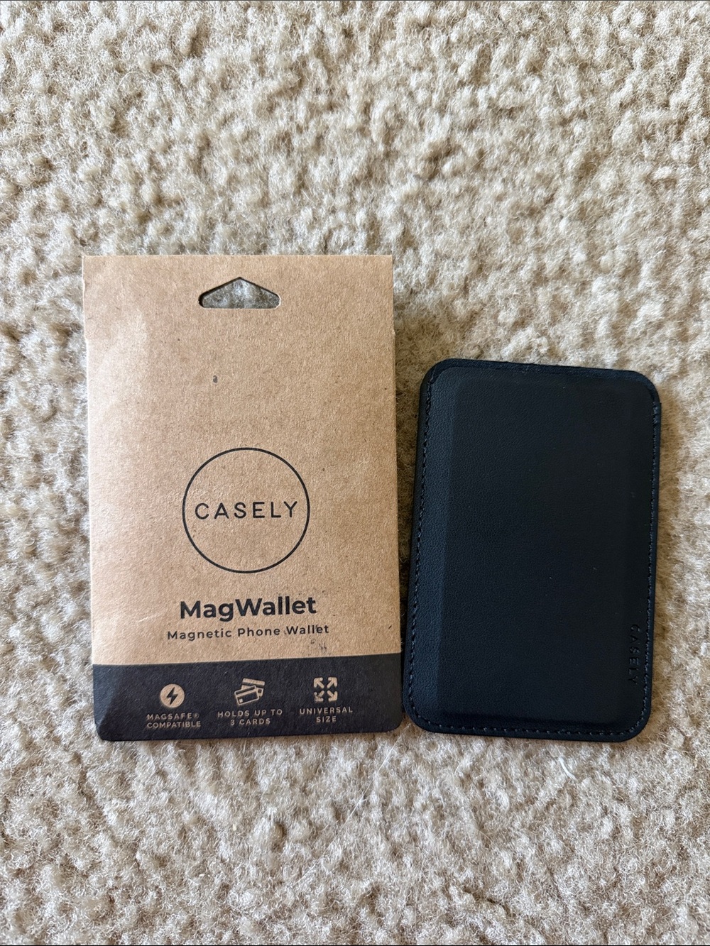 Casely MagWallet Magnetic Phone Wallet — Black